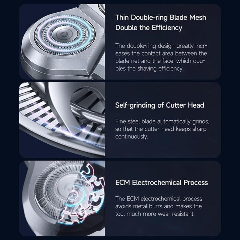 ENCHEN Electric Shaver 3D Floating Shavers Beard Trimmer USB Type-C Rechargeable X2