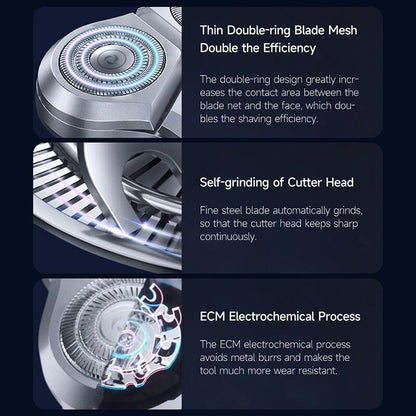 ENCHEN Electric Shaver 3D Floating Shavers Beard Trimmer USB Type-C Rechargeable X2