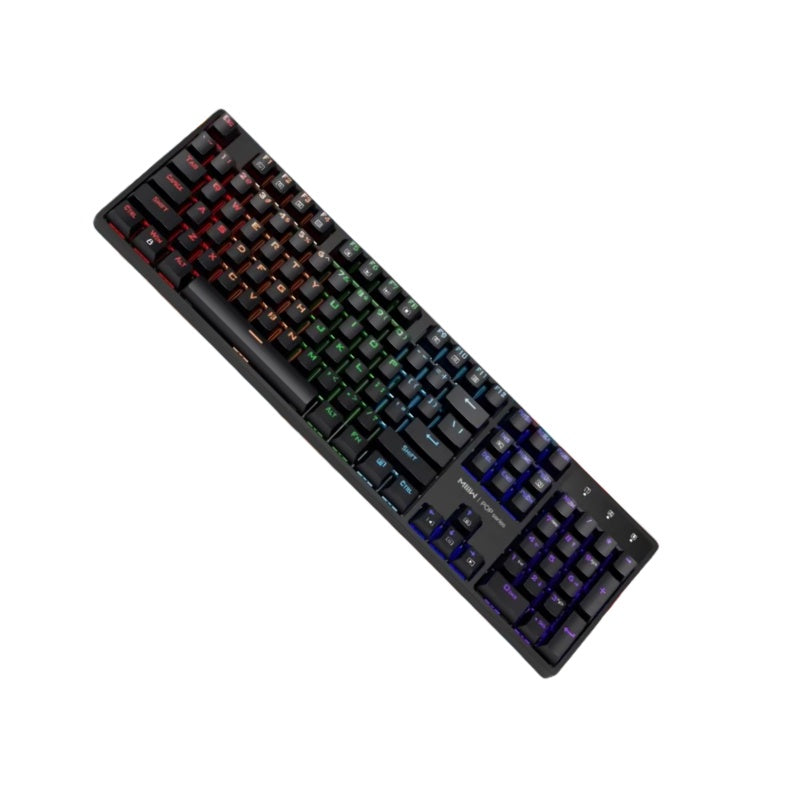 MiiiW Pop Series K1040 104-Key Wired Mechanical Keyboard With 9 Color Light Effect Mixed Color Tea Shaft | Red Shaft