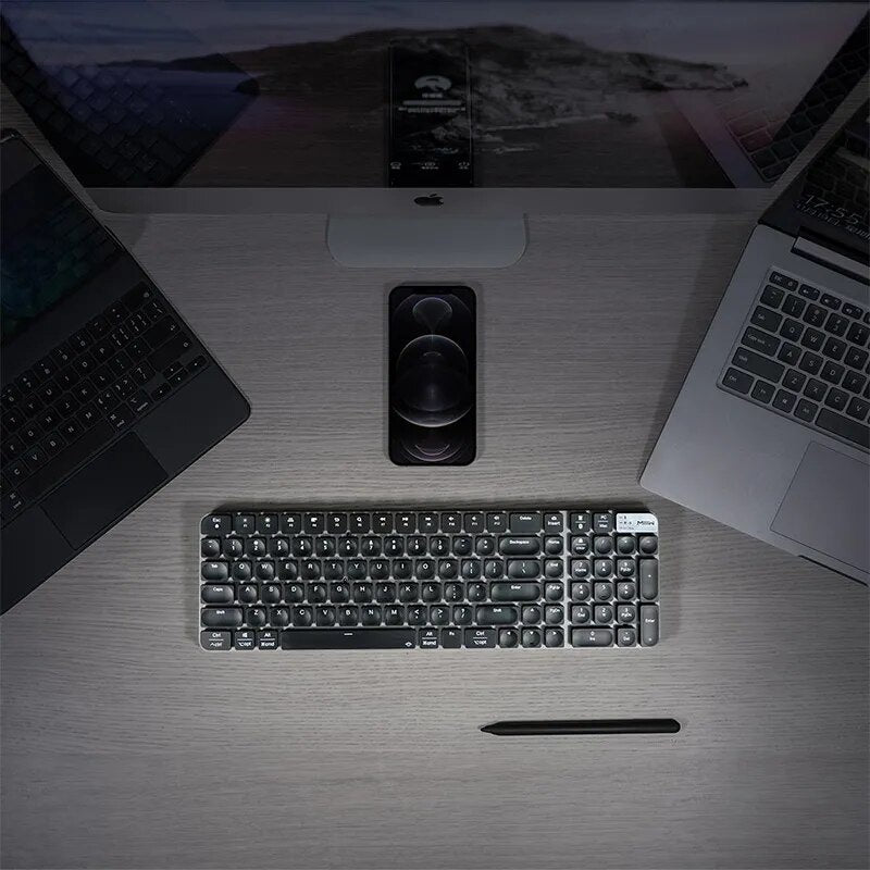 MIIIW K10 Mechanical Keyboard PRO Dual Mode & Low-profile Bluetooth 2.4G Gaming Office Keyboard Slim Design