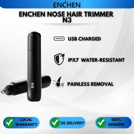 Enchen Nose Hair Trimmer N3 Double-edged Cutter Head Painless Shearing Nose Trimmer Low Power Consumption Design