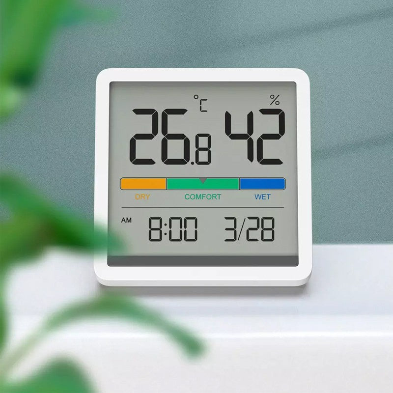 Original Miiiw Mute Temperature Humidity Clock Home Indoor High-precision Baby Room Temperature Monitor Huge LCD Screen