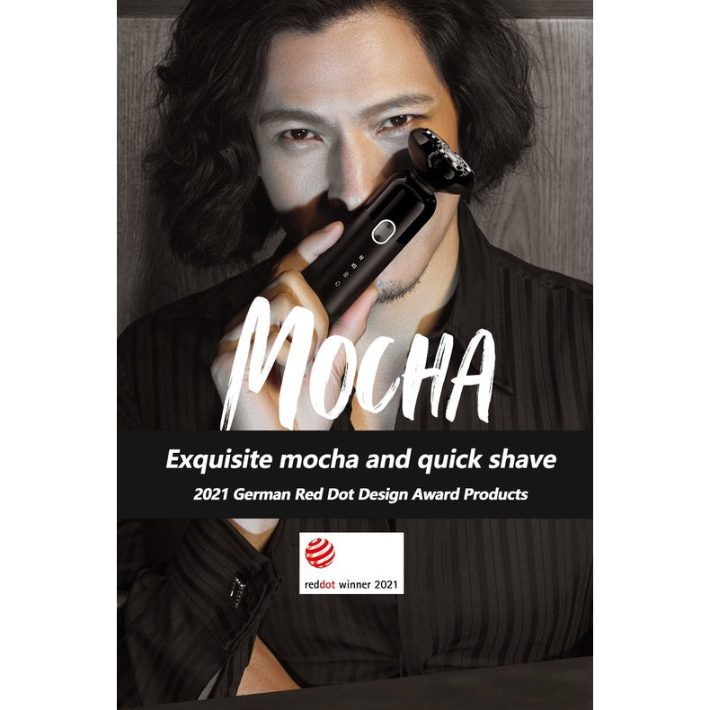 ENCHEN Electric Shaver Mocha S Wet & Dry Beard Shaver IPX7 Waterproof Rechargeable Razor  Intelligent Anti-pinch 4D