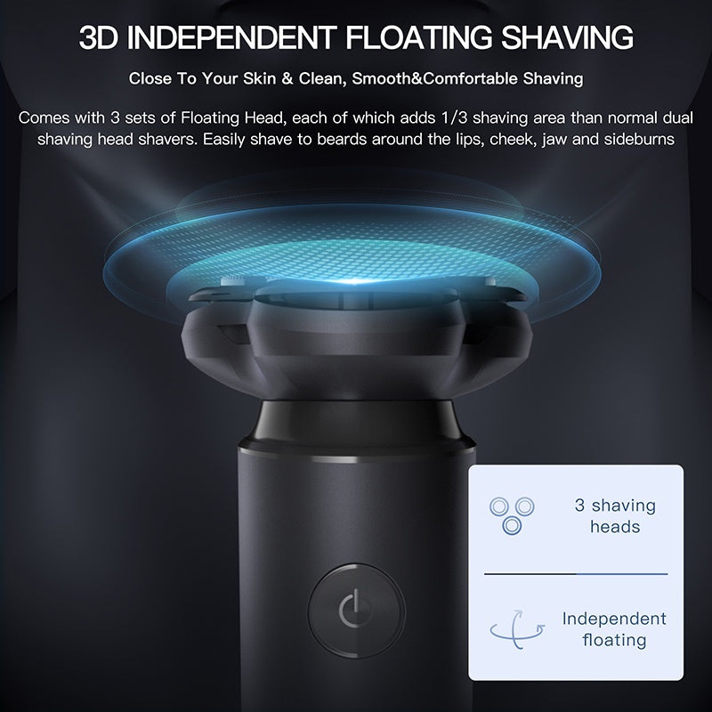 Enchen Electric Shaver Blackstone 7 Vitor Beard Trimmer Shaving Machine 3D Triple Blade Floating Razor Low Noise Design