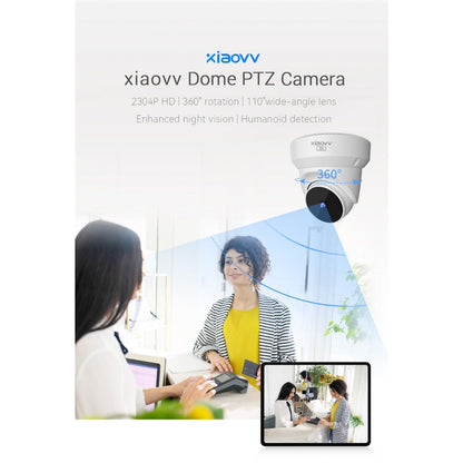 Xiaovv Smart PTZ Dome Camera Q1 1080P HD IP Camera Wifi Night Vision Home Smart Security Dome Video Surveillance