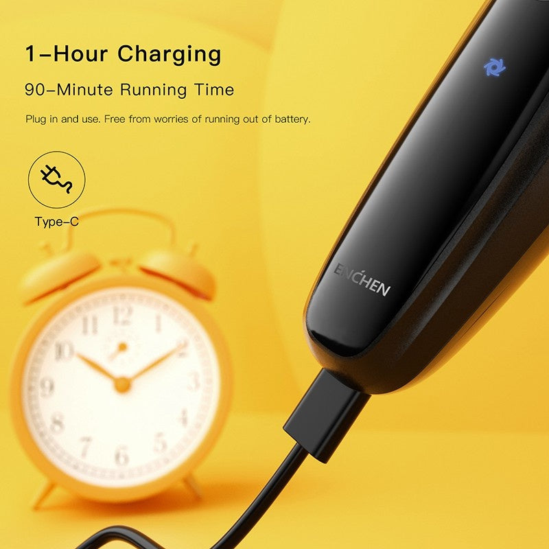 ENCHEN Warrior Electric Shaver 3D Independent Floating Heads Washable Shaving Head 5W Motor Rechargeable Rotary Razor