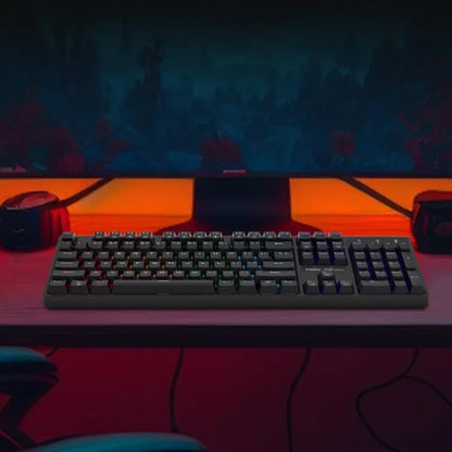MiiiW Pop Series K1040 104-Key Wired Mechanical Keyboard With 9 Color Light Effect Mixed Color Tea Shaft | Red Shaft