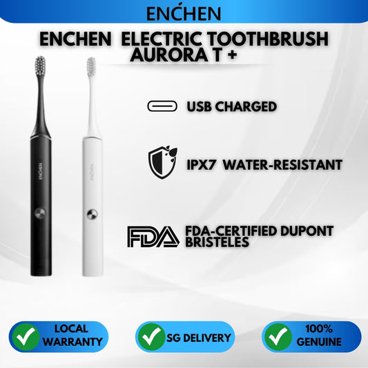Enchen Aurora T+ Toothbrush DuPont Bristles HSM Sonic Cleanse, 3 Modes High Frequency IPX7 Waterproof Personal Care