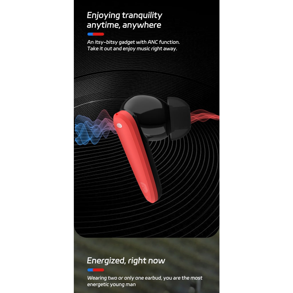 Youpin MIIW Music Cube Wireless Headphones IPX4 Waterproof Bluetooth 5.3 ANC Active Noise Canceling Sports Gaming