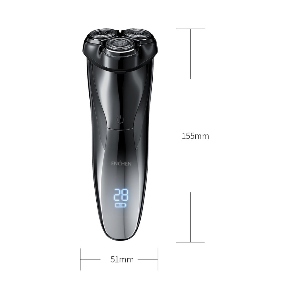 Enchen Blackstone 3 Electric Shaver Razor Wireless IPX7 Waterproof Type C