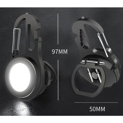 MIWAING 6 in 1 Multifunctional Portable Flashlight Aluminum-alloy Frame Rotatable High-Brightness Bottle Opener Multiple
