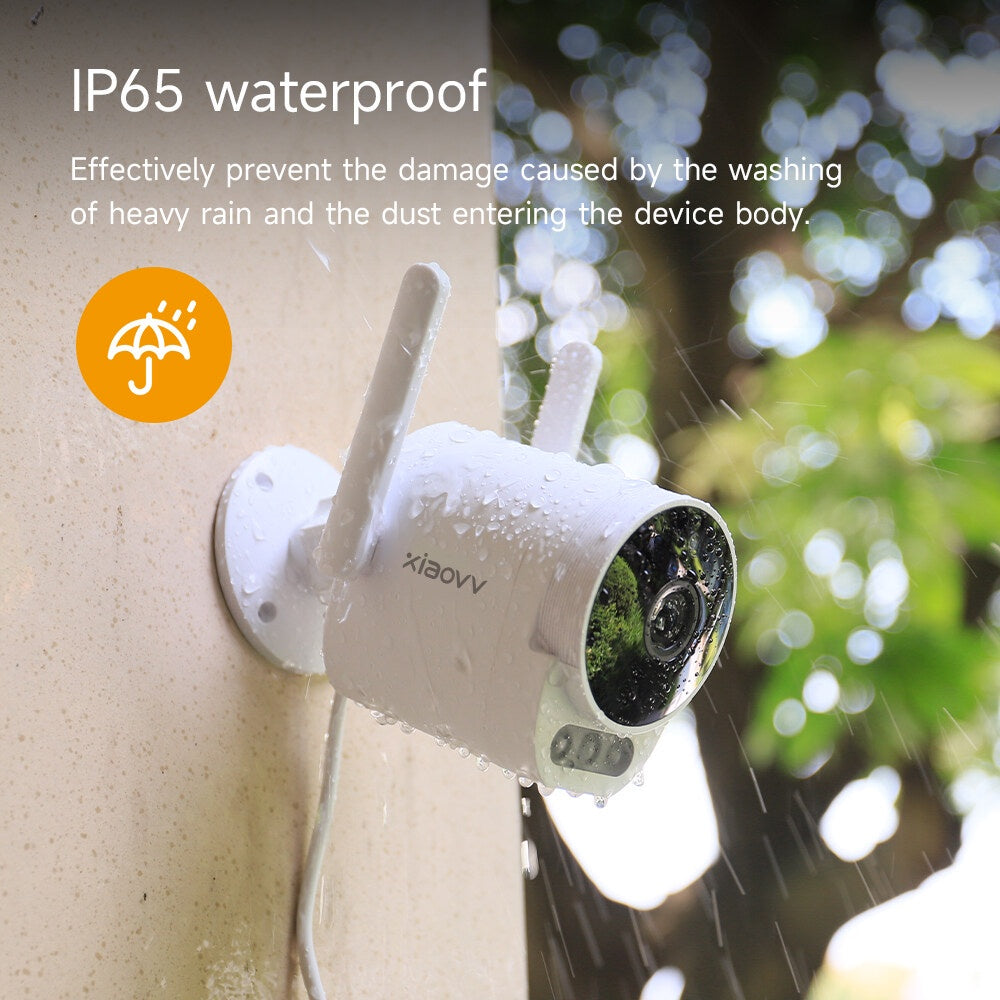 Xiaovv B10 Cctv Outdoor Wireless Ip Camera IP65 Waterproof Camera Hd Camera 1296P 150 ° Wide Angle and Wide-Wifi