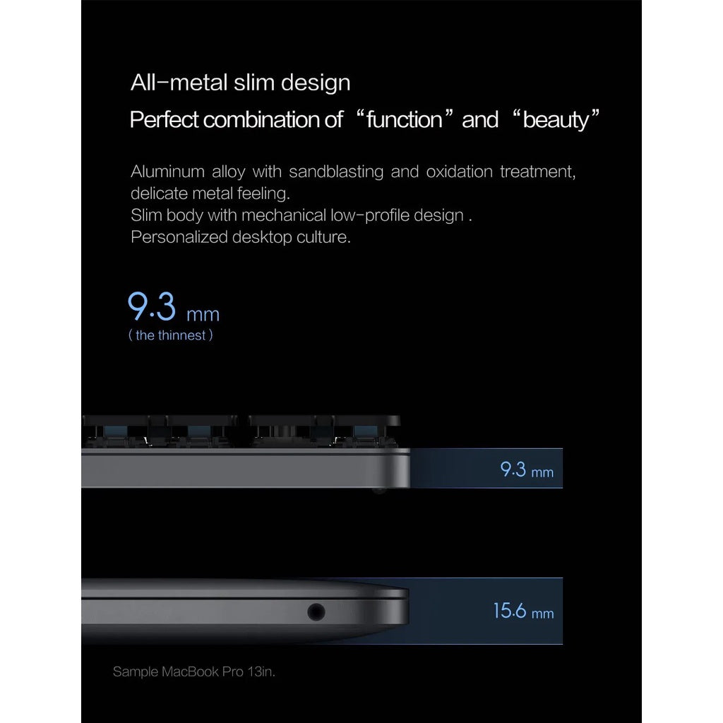 MIIIW K10 Mechanical Keyboard PRO Dual Mode & Low-profile Bluetooth 2.4G Gaming Office Keyboard Slim Design