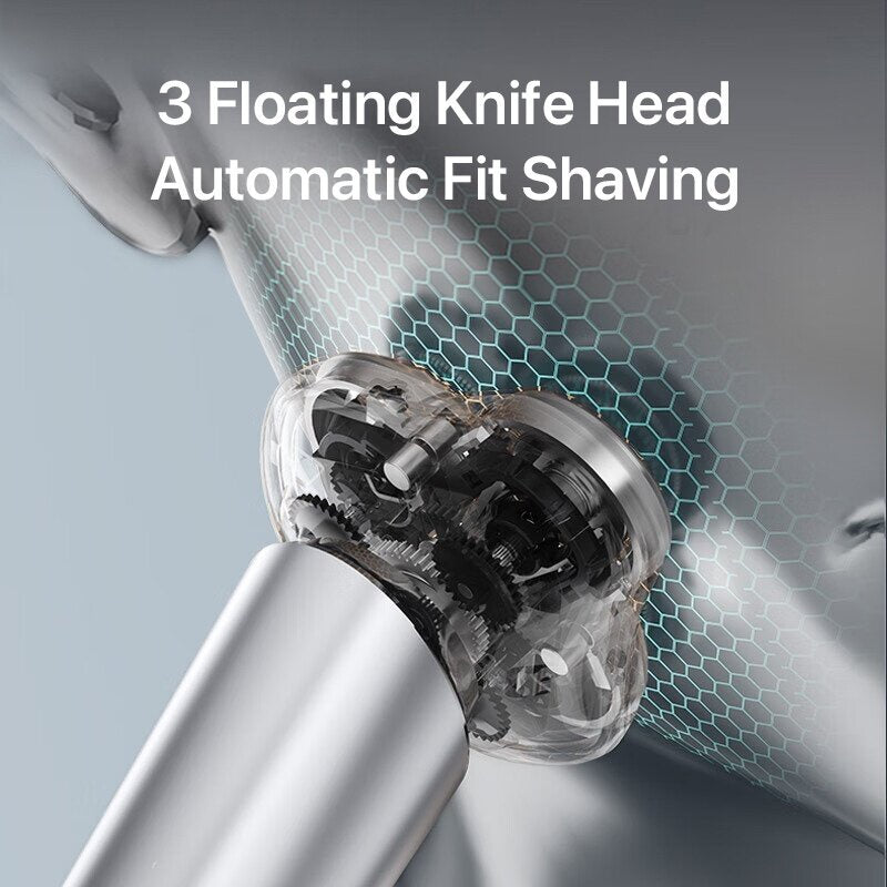 1 Year Warranty ENCHEN Electric Shaver X6 Razor Floating Blade IPX7 Wet & Dry Dual Use Face Clear Beard Shaving Machin