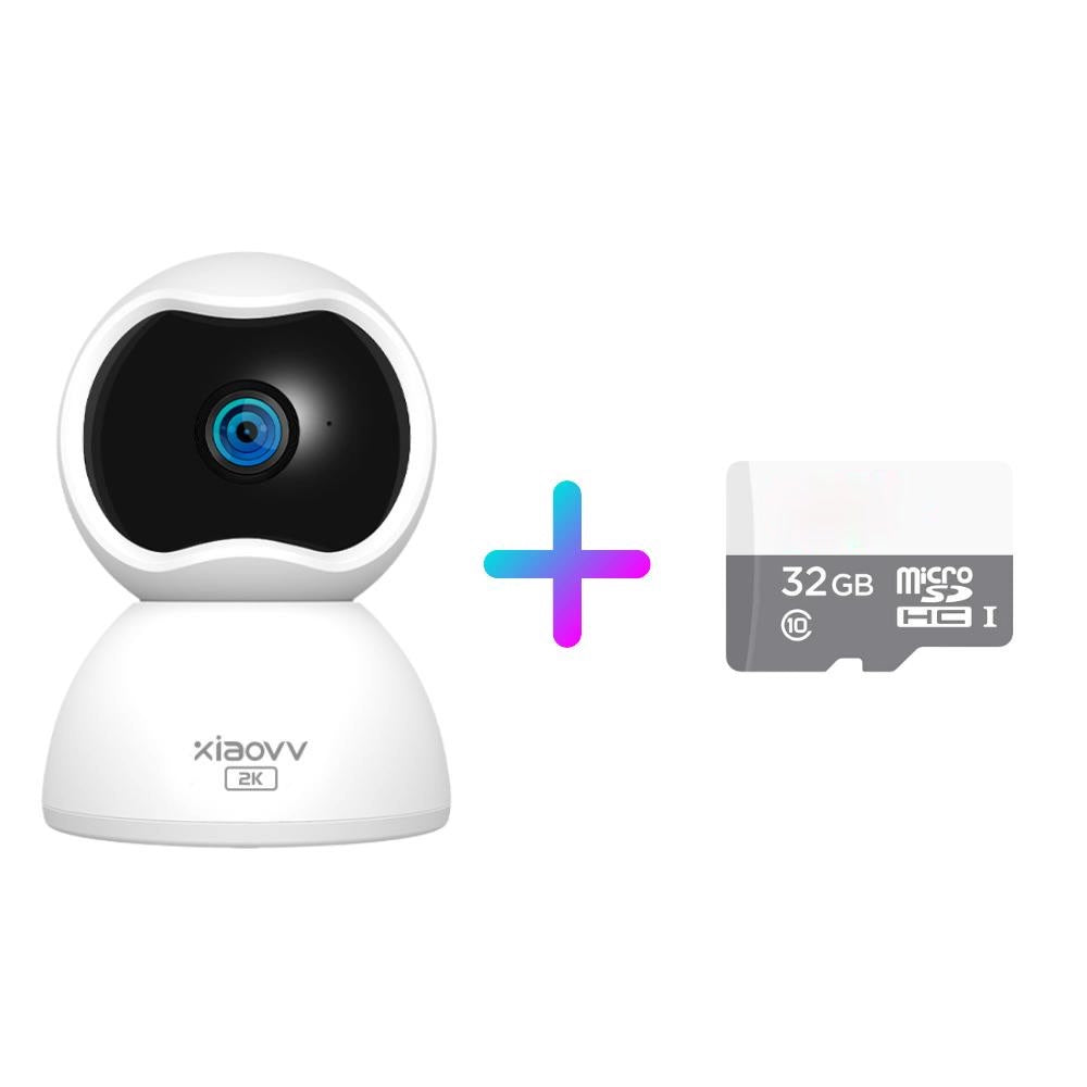 New Xiaovv Q2 Smart PTZ IP Camera CCTV Wireless 1296P Clear Image Night Vision  Motion Detection Home Security Camera