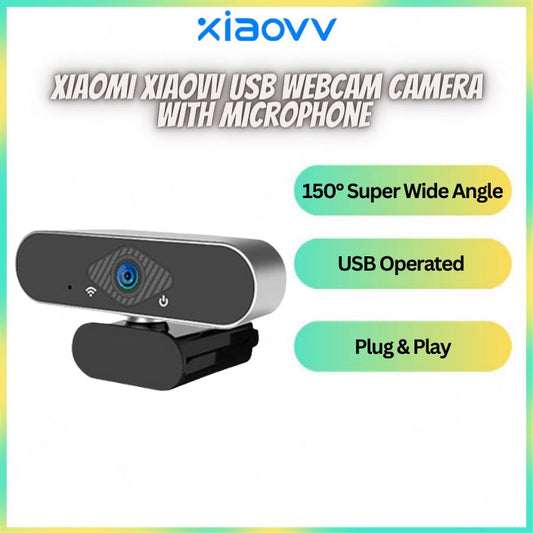 Camera with Microphone 1080p HD Autofocus 150° Wide Angle for PC Laptop