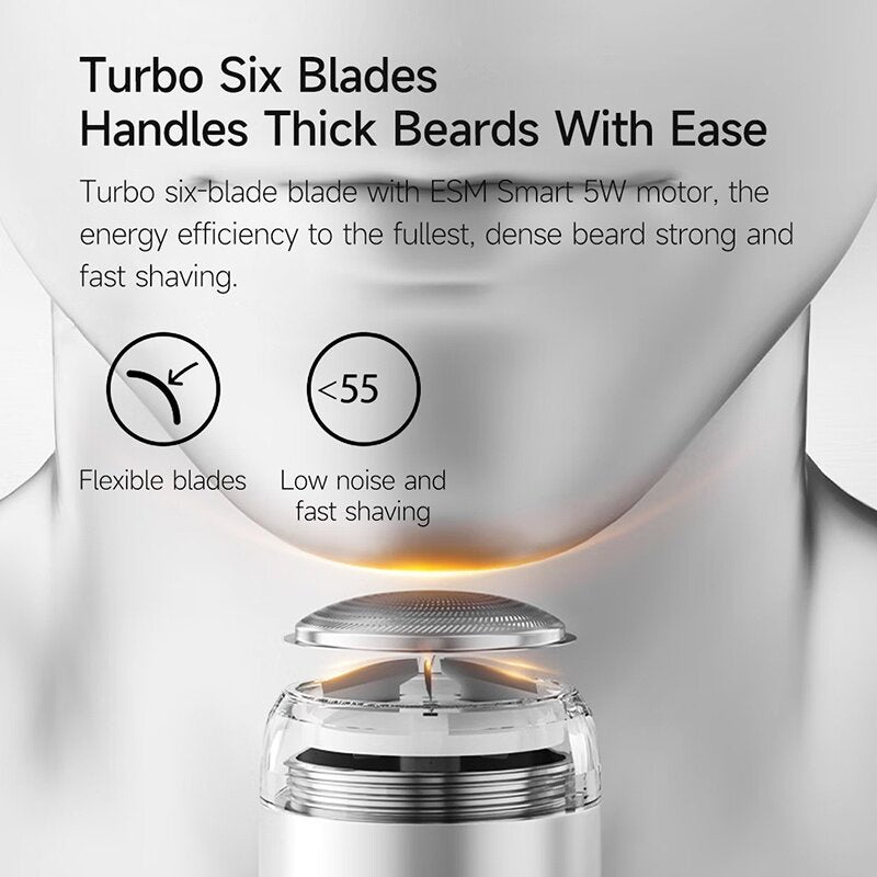 ENCHEN X5 Mini USB Shaver for Men IPX7 Waterproof Portable Electric Shaver Rechargeable Cordless Beard Shave Machine