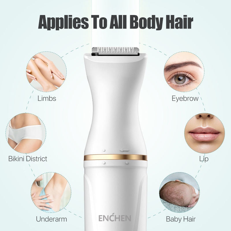 Enchen Mocha D Electric Hair Epilator 30° Adjustment Triple Protection Baby Hair Etc Multi-purpose Use Shaver
