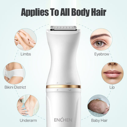 Enchen Mocha D Electric Hair Epilator 30° Adjustment Triple Protection Baby Hair Etc Multi-purpose Use Shaver