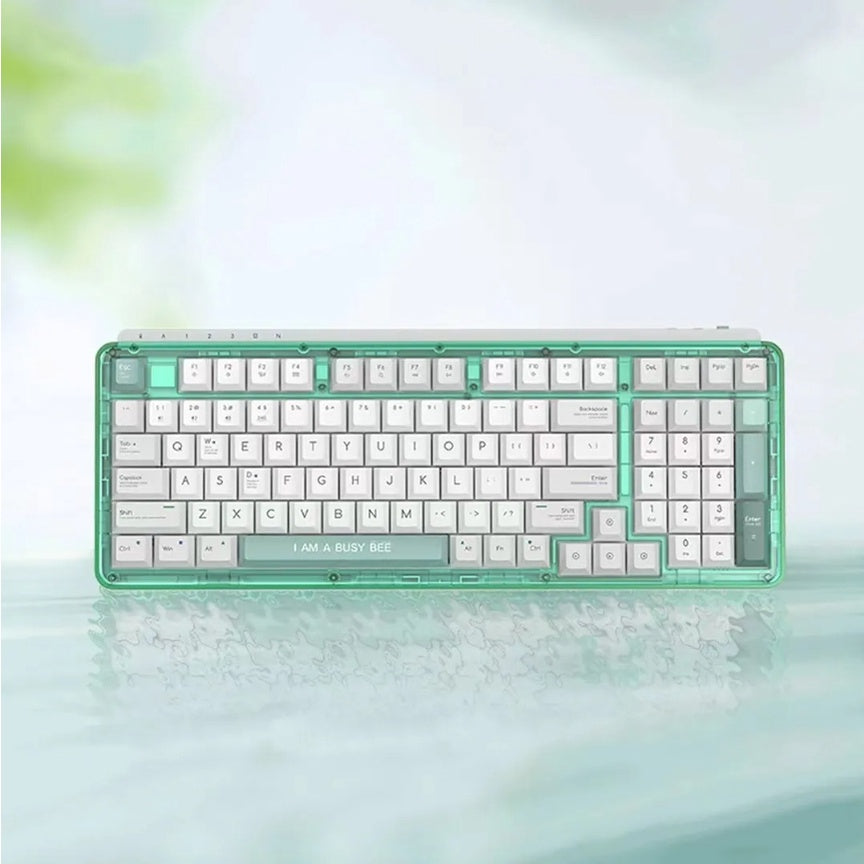 Miiiw Mechanical Keyboard Z980 Gaming Office Keyboard Three-mode Connection With RGB Lamp Effect 2.4G Bluetooth Wireless