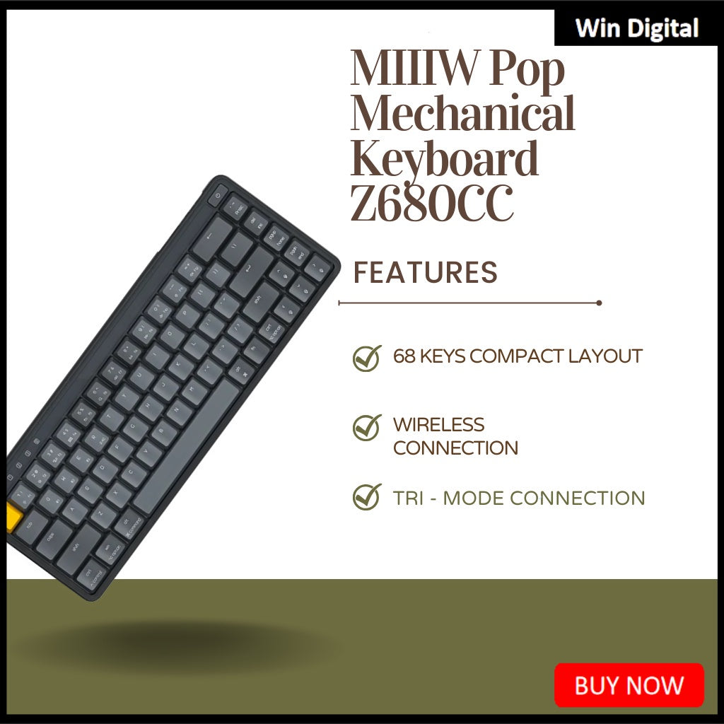 Miiiw POP Series Mechanical Keyboard 68-Key Z680cc Dual-mode Corded Gaming Office Keyboard Mechanical Keyboard