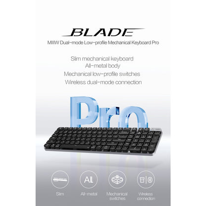 MIIIW K10 Mechanical Keyboard PRO Dual Mode & Low-profile Bluetooth 2.4G Gaming Office Keyboard Slim Design