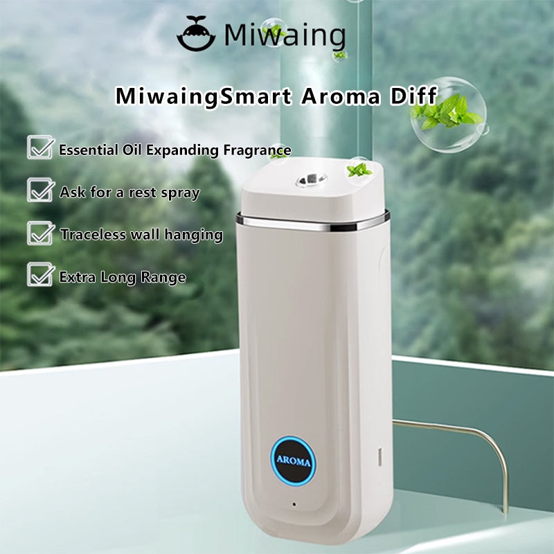 MIWAING Home Office Fragrance Sprayer Intelligent Flavoring Purification Air Fresher Aromatheraphy Mist Spray Purify