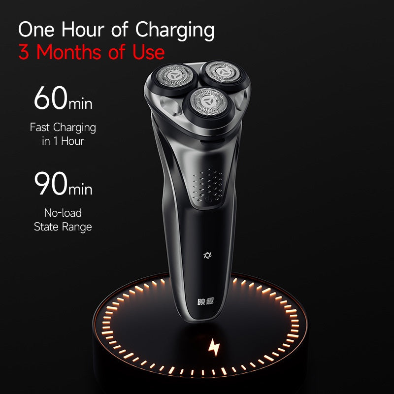 Blackstone Plus ENCHEN Electric Shaver IPX7 Waterproof Beard Trimmer Dry Wet Dual Use 8W Strong Power 3D Independent