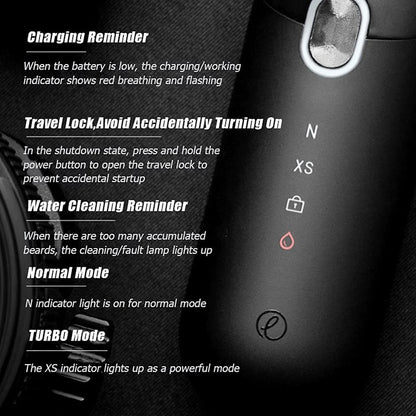 ENCHEN Electric Shaver Mocha S Wet & Dry Beard Shaver IPX7 Waterproof Rechargeable Razor  Intelligent Anti-pinch 4D