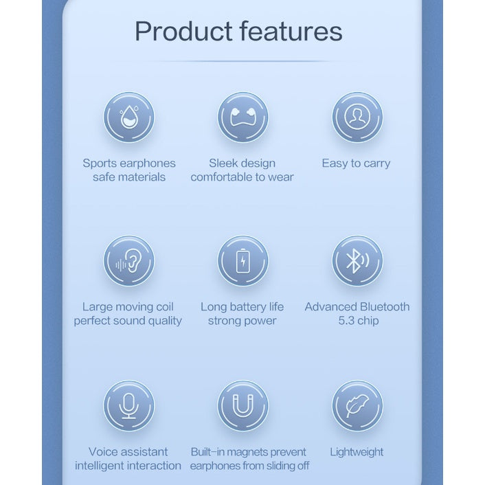 Youpin MIIIW W05 Collar Bluetooth Earphone Neck Hanging Wireless Sports Music Headset IPX4 Waterproof Earbuds In-Ear