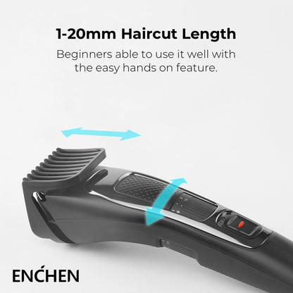 ENCHEN Sharp 3S Electric Hair Trimmer USB Rechargeable Professional Hair Trimmer Cutter for Men Adults Razor Trimmer