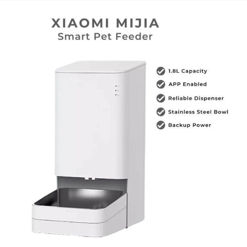 Xiaomi Smart Pet Feeder Cat Dog Remote Voice Control Automatic Feeding Regular With Mijia APP