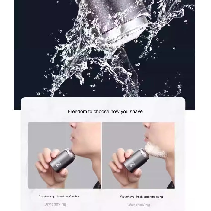MIWAING Electric Portable Mini Shaver Rechargeable Portable Shave Men's Shaver IPX Washable Body Long