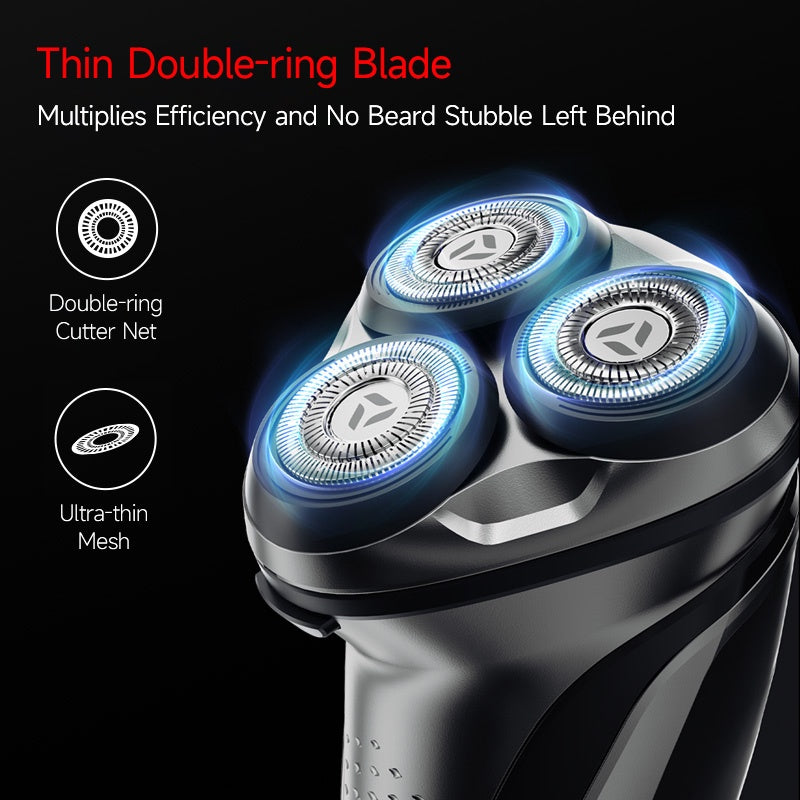 Blackstone Plus ENCHEN Electric Shaver IPX7 Waterproof Beard Trimmer Dry Wet Dual Use 8W Strong Power 3D Independent