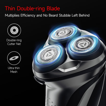 Blackstone Plus ENCHEN Electric Shaver IPX7 Waterproof Beard Trimmer Dry Wet Dual Use 8W Strong Power 3D Independent