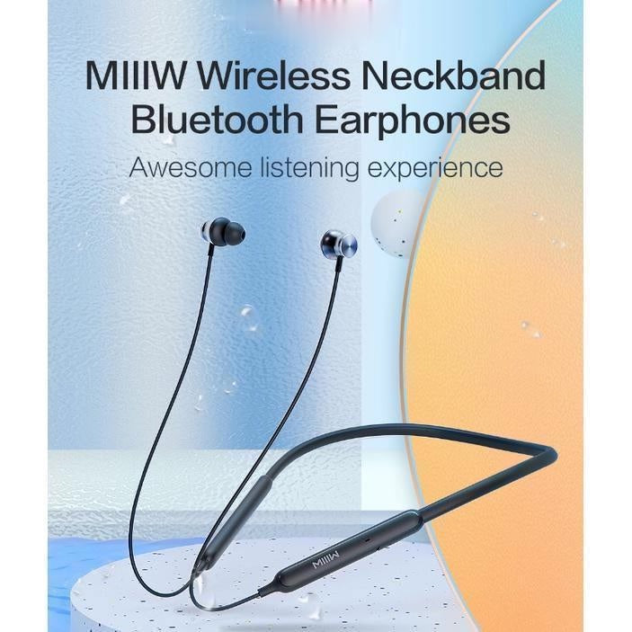 Youpin MIIIW W05 Collar Bluetooth Earphone Neck Hanging Wireless Sports Music Headset IPX4 Waterproof Earbuds In-Ear
