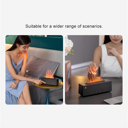 MIWAING Humidifier Built-in 19 RGBW LEDs Low Noise Rhythmic Sound-Pickup Light Effects Night Light 300ml Water Tank