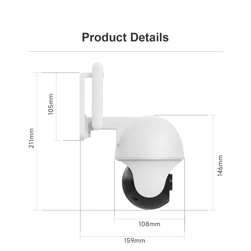 Xiaovv PTZ 4G Camera Outdoor CCTV 2K Camera Human Detection IP65 Waterproof 2-way Intercom 4G CCTV 2K Camera Home Camera