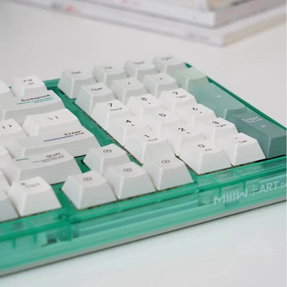 Miiiw Mechanical Keyboard Z980 Gaming Office Keyboard Three-mode Connection With RGB Lamp Effect 2.4G Bluetooth Wireless