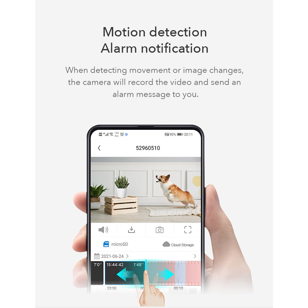 Xiaovv Q2 PTZ 2K Home Security CCTV IP Camera App Connectivity Motion 2 Local Years Warranty