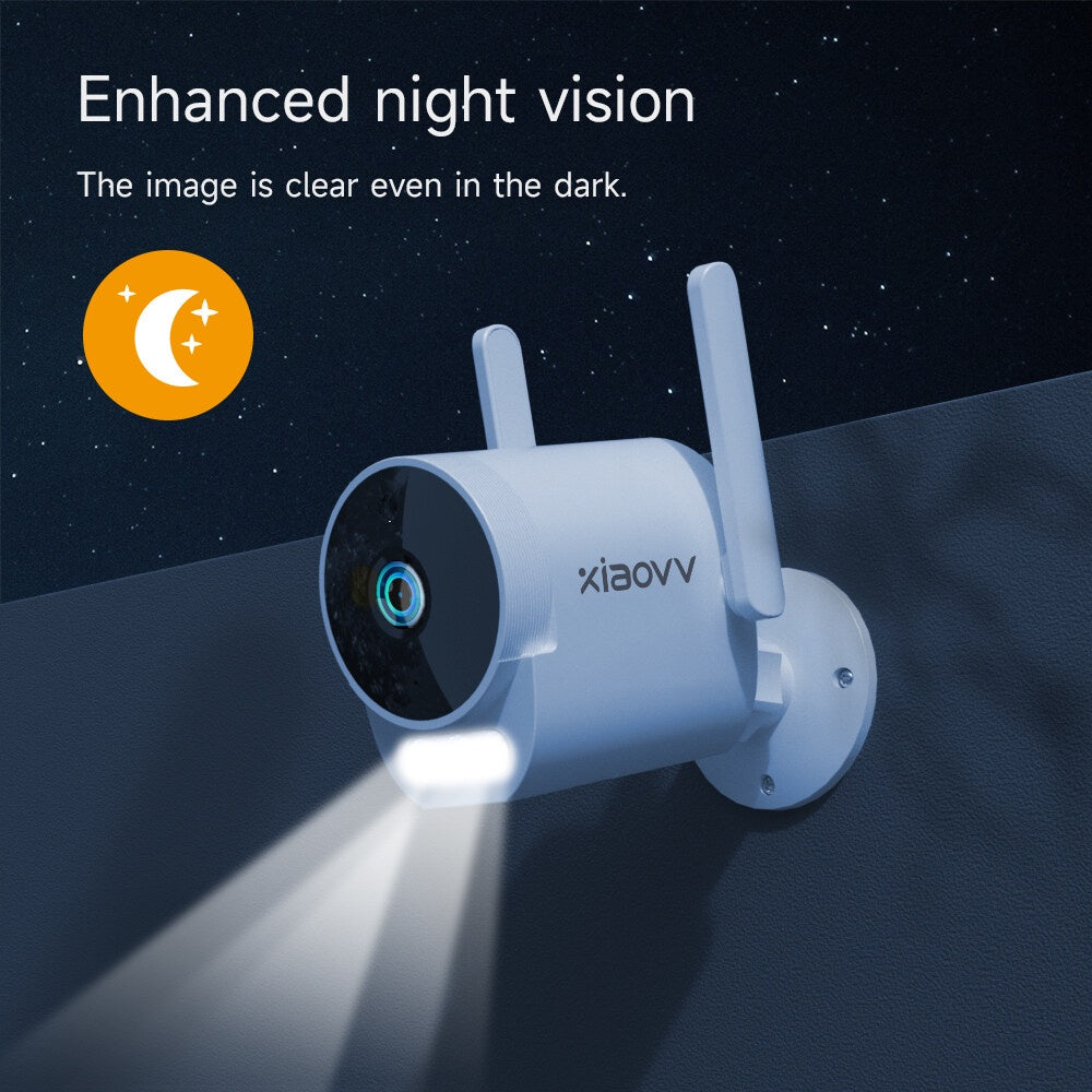 Xiaovv B10 Cctv Outdoor Wireless Ip Camera IP65 Waterproof Camera Hd Camera 1296P 150 ° Wide Angle and Wide-Wifi