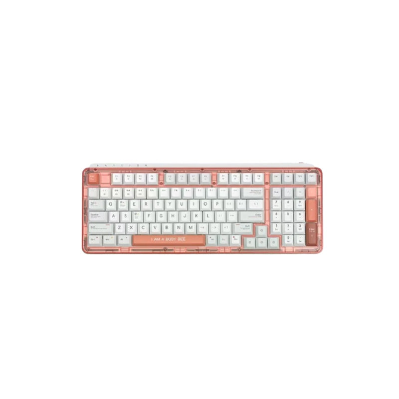 Miiiw Mechanical Keyboard Z980 Gaming Office Keyboard Three-mode Connection With RGB Lamp Effect 2.4G Bluetooth Wireless