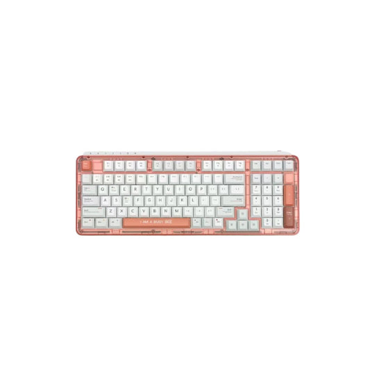 Miiiw Mechanical Keyboard Z980 Gaming Office Keyboard Three-mode Connection With RGB Lamp Effect 2.4G Bluetooth Wireless