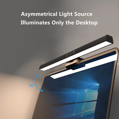 MIWAING Monitor Screen Hanging LED Light Adjustable Infinitely Dimmable No-flicker Blue-light Protection Hanging Light