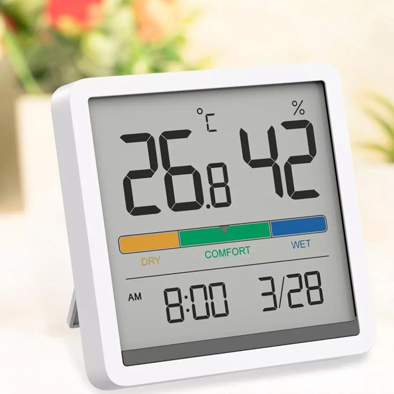 Original Miiiw Mute Temperature Humidity Clock Home Indoor High-precision Baby Room Temperature Monitor Huge LCD Screen