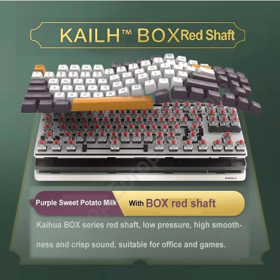 Xiaomi MIIIW Keyboard ART Z870 PRO 87-Keys Wireless Mechanical Keyboard 18-RGB Backlight 2.4G Bluetooth 3.0/5.0 3-Mode