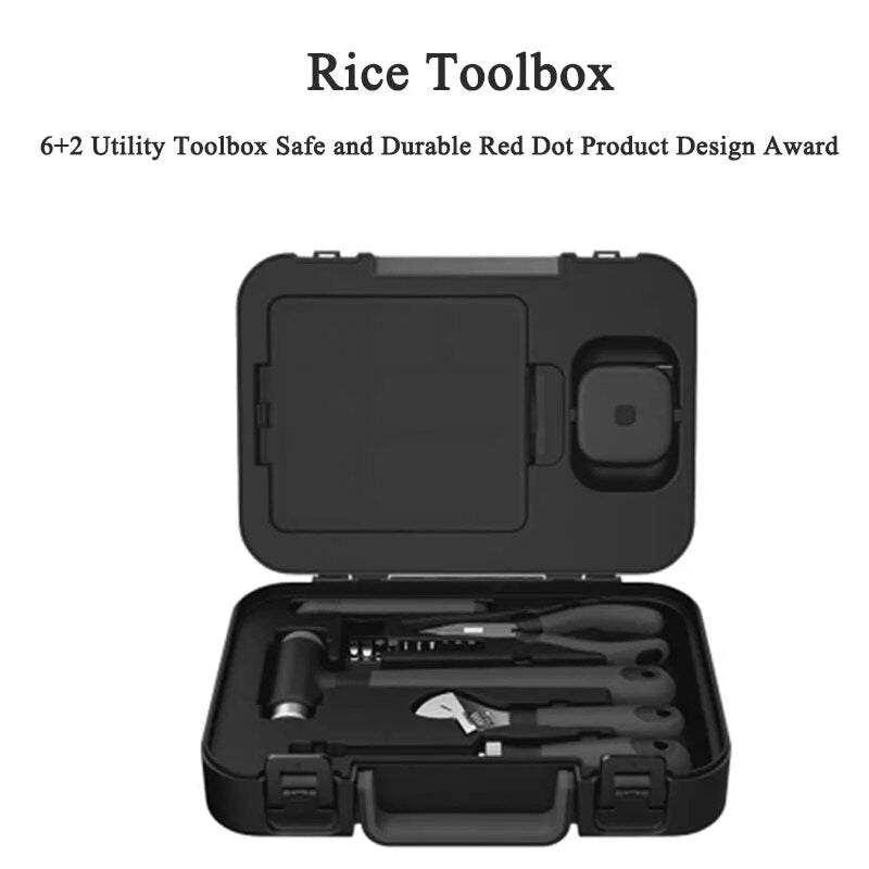 MIIIW T01 Maintenance Tool Box Multi-layer Suit Box Safe & Durable 6+2 Practical T Tool Box