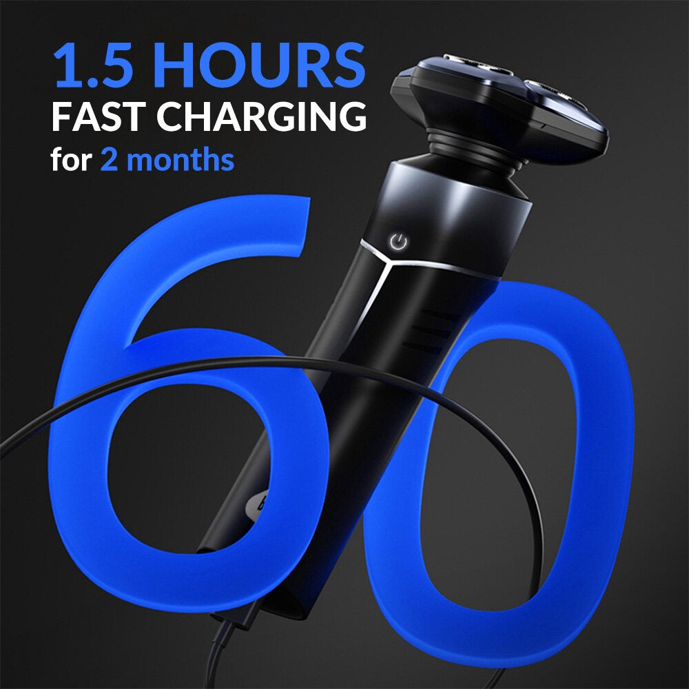 BK3000 Enchen Electric Smart Shaver Man Shaver Rechargeable ️Shark Fin Non SkidHandle Smooth & Fast Shaving
