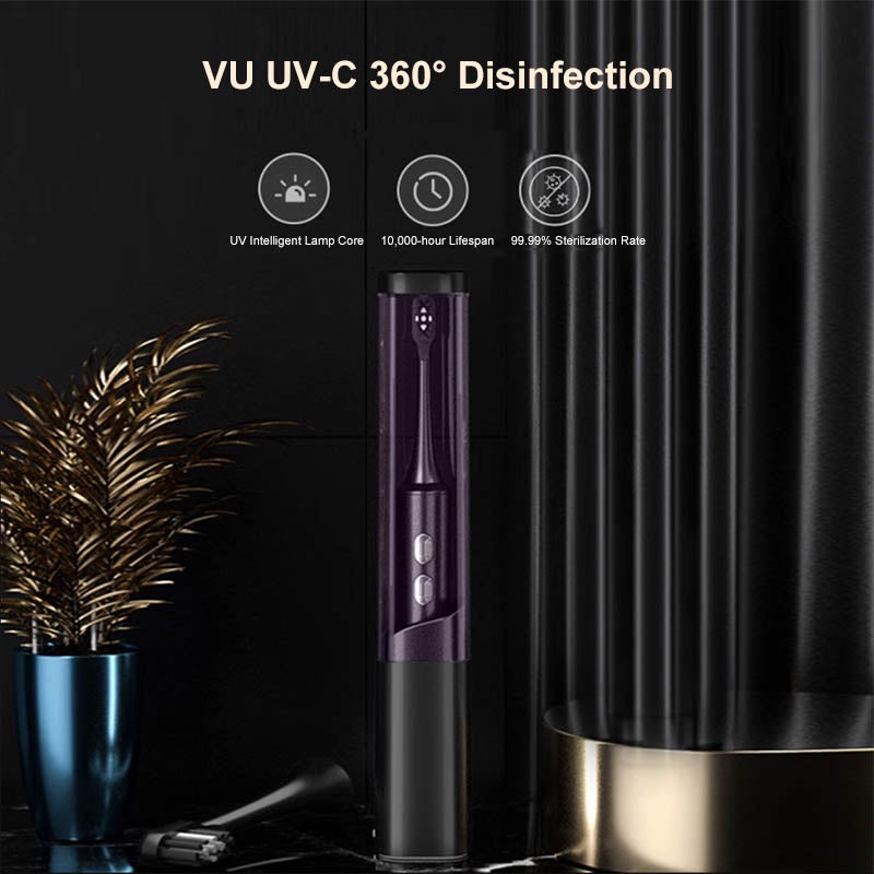 MIWAING Electric Sonic Toothbrush 99.99% Sterilization Rate IPX7 UV-C Desinfection Personal Care Electric Toothbrush