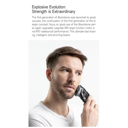 Blackstone Plus ENCHEN Electric Shaver IPX7 Waterproof Beard Trimmer Dry Wet Dual Use 8W Strong Power 3D Independent